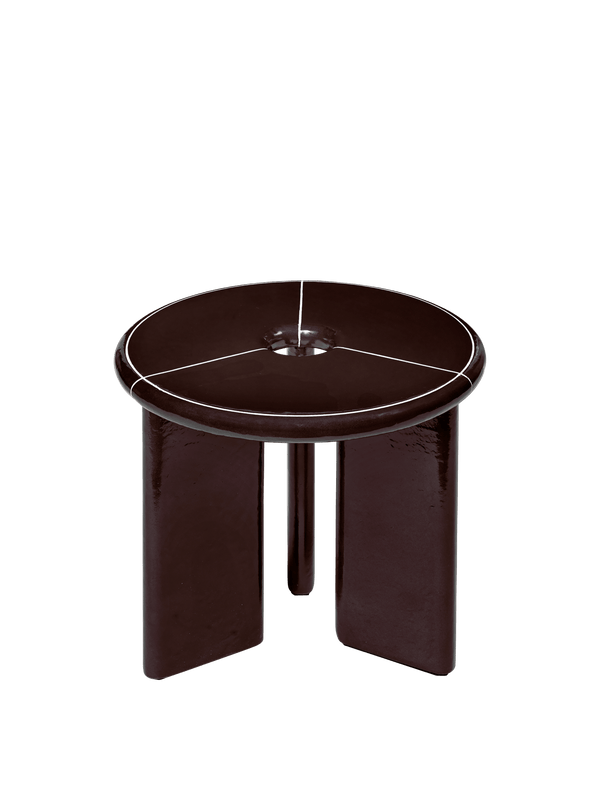 Mesa auxiliar Deya marrón castaño · Ferm Living