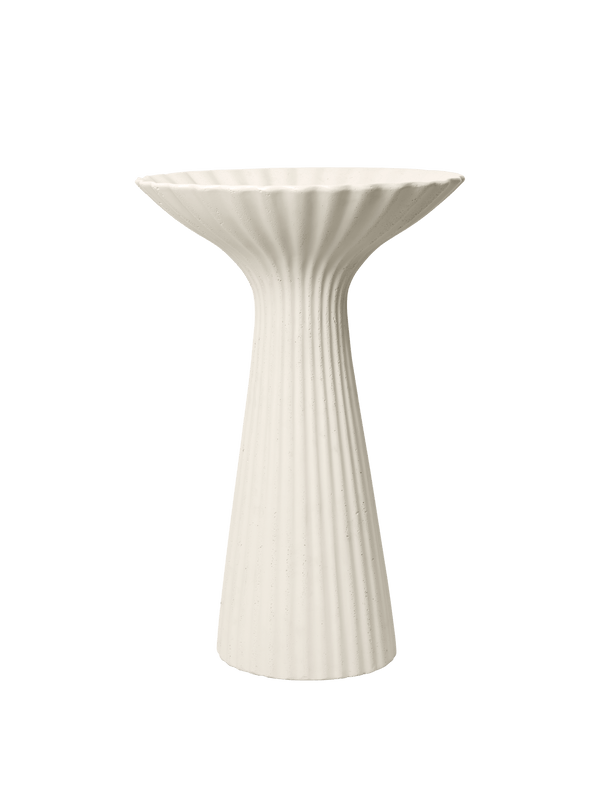 Cuenco con pedestal Fountain marfil · Ferm Living
