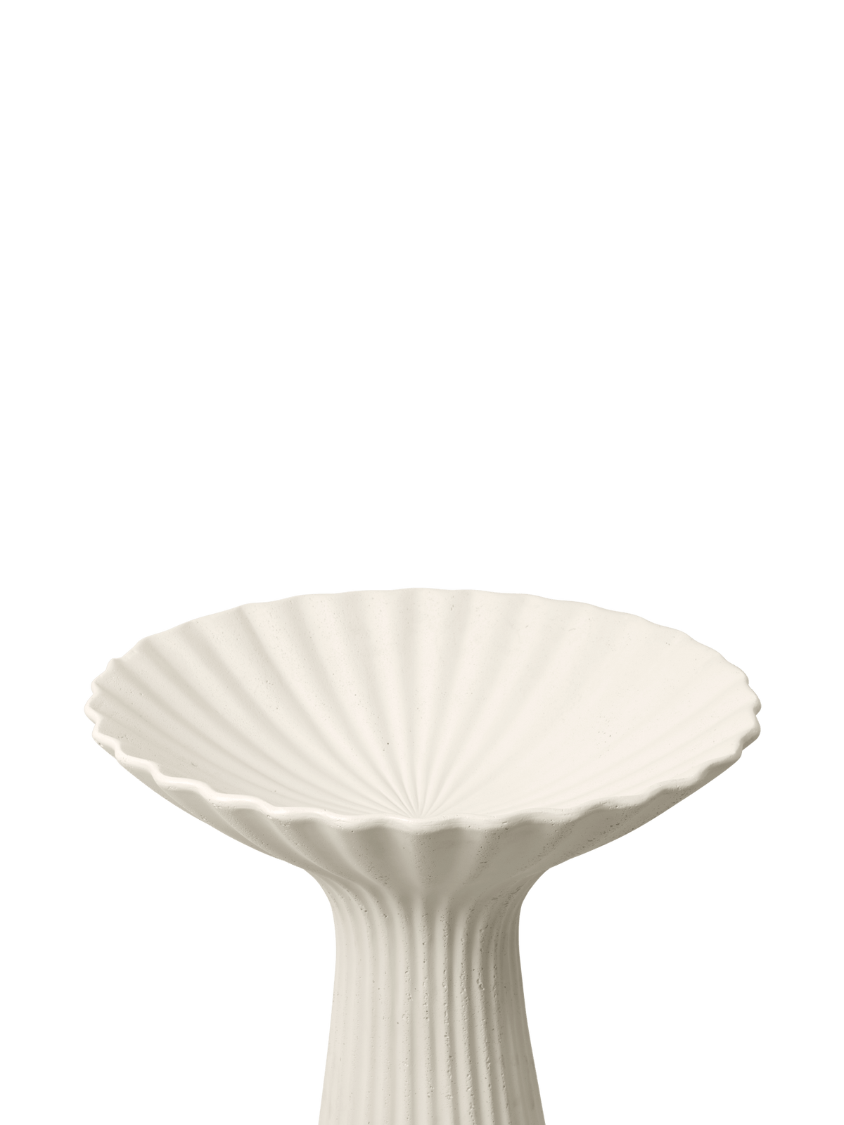 Cuenco con pedestal Fountain marfil · Ferm Living