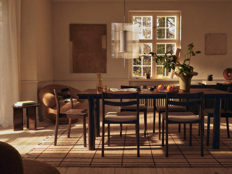 Alfombra Sen pergamino/castaño · Ferm Living