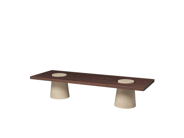 Mesa de centro Grova travertino · Ferm Living