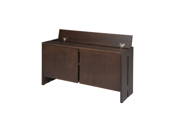 Mueble recibidor Parcel bajo roble teñido oscuro · Ferm Living