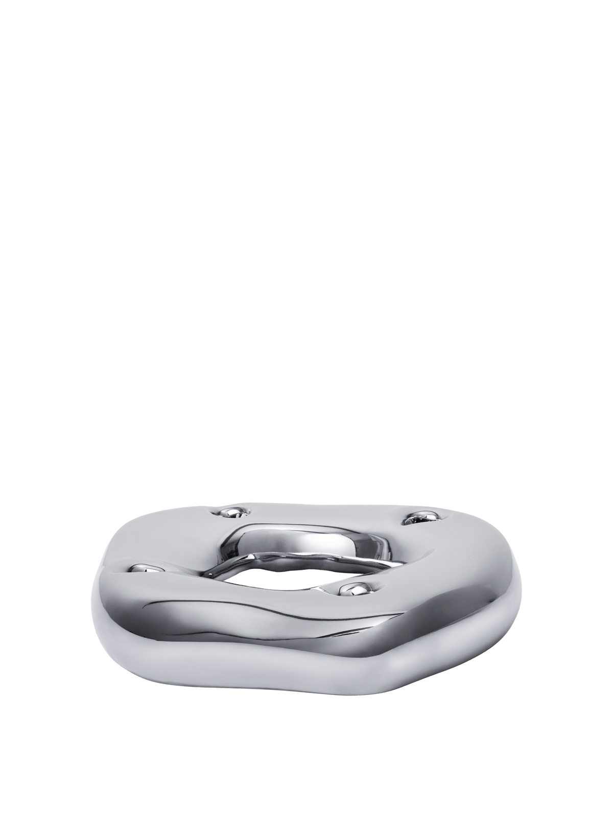 Portavelas de anillo Bellure · Ferm Living · Silver