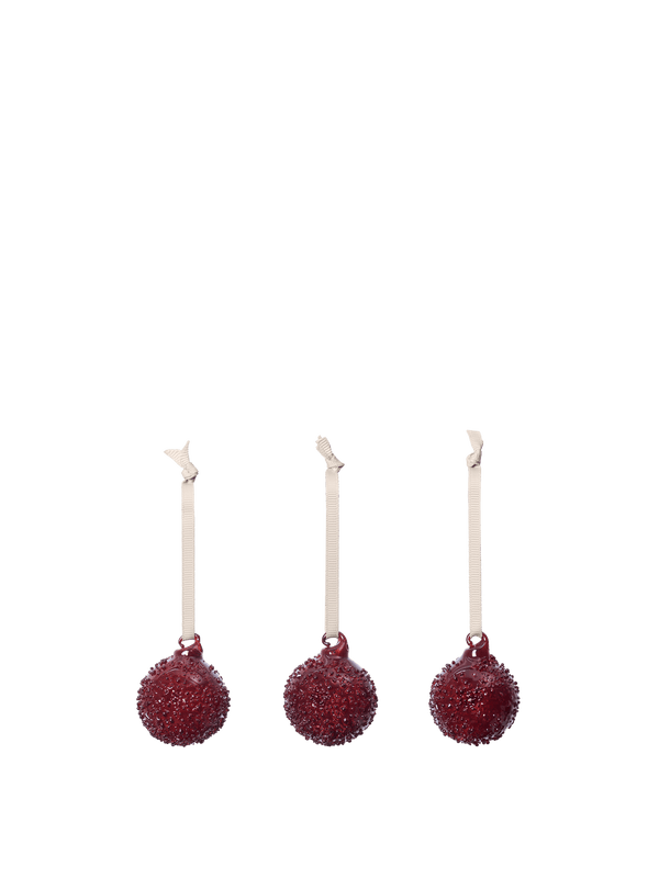 Bolas de cristal Flurry · Ferm Living · Small Picante Red