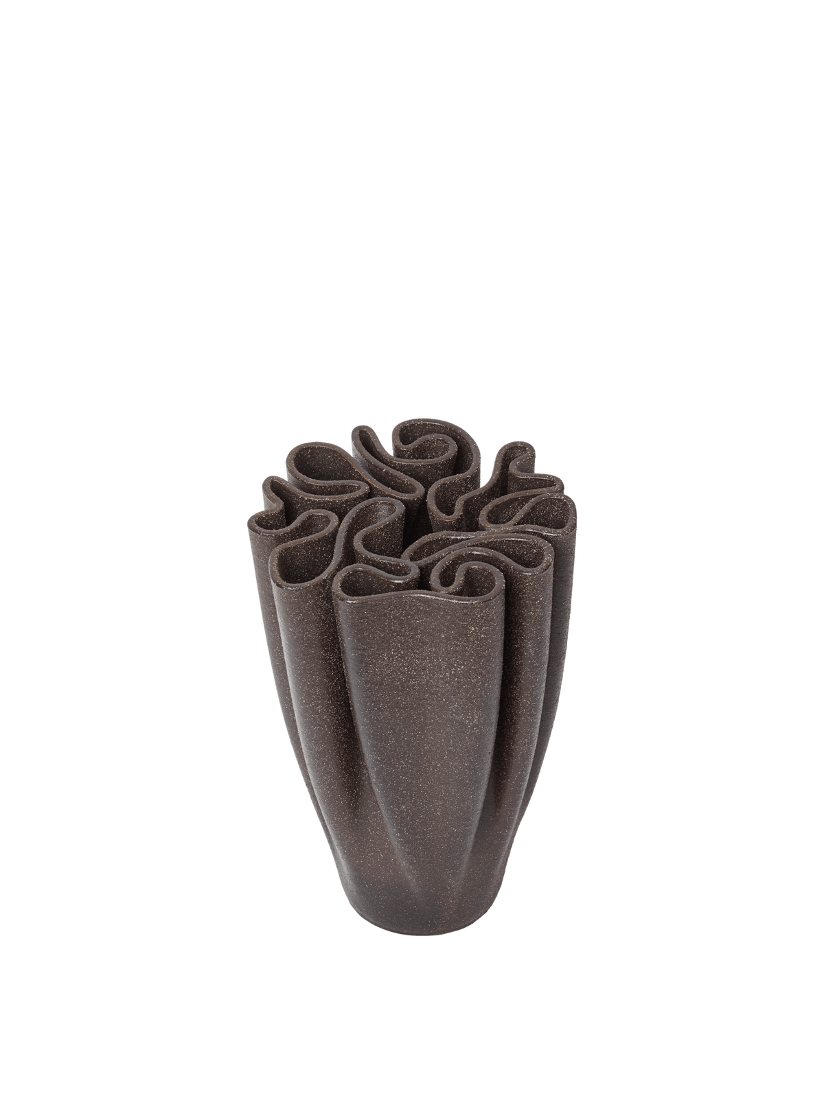Vase Dedali · Ferm Living Dark Brown · H25
