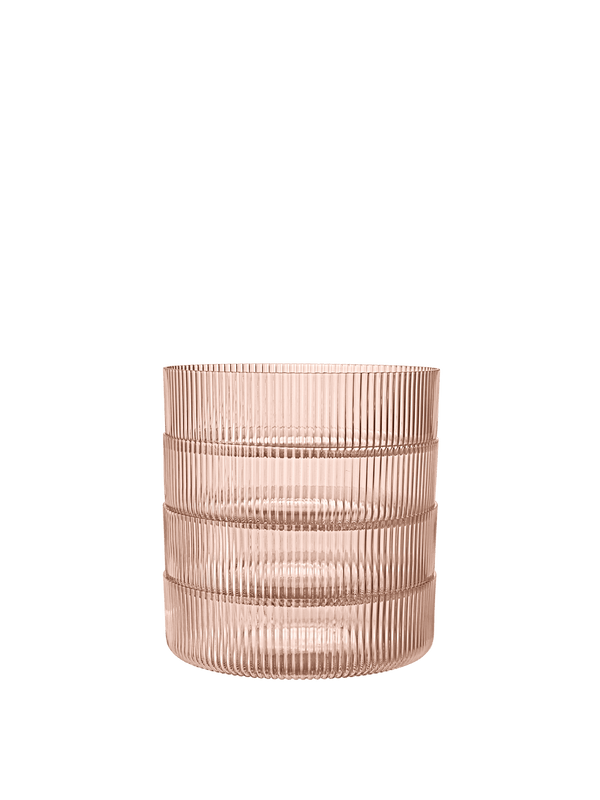 Cuencos de servir Ripple set de 4 · Ferm Living Blush