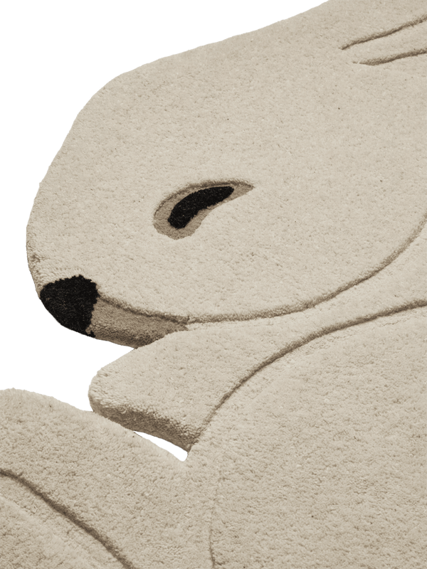 Alfombra tufting Rabbit · Ferm Living Off-White