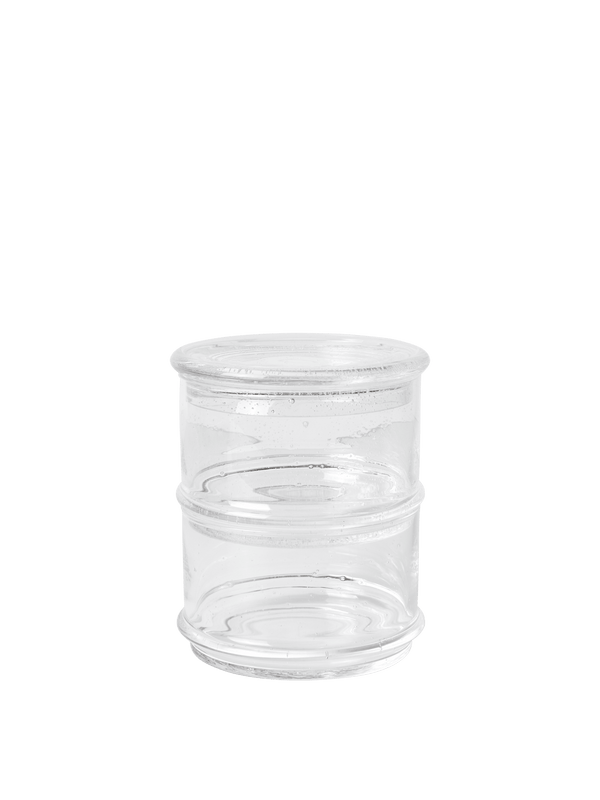 Stackable containers Boya set of 2 · Ferm Living Clear with Bubbles