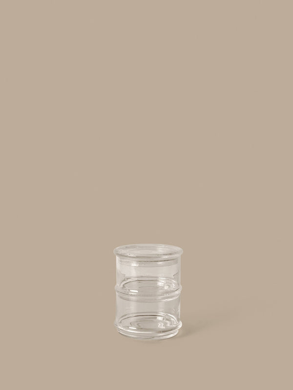 Contenitori impilabili Boya set da 2 · Ferm Living Clear with Bubbles