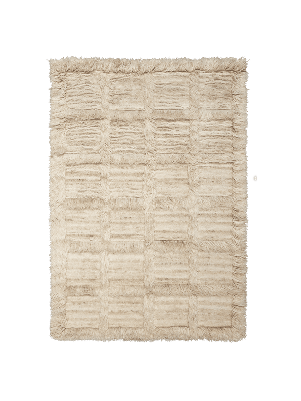 Norte Grid Rug Natural · Ferm Living