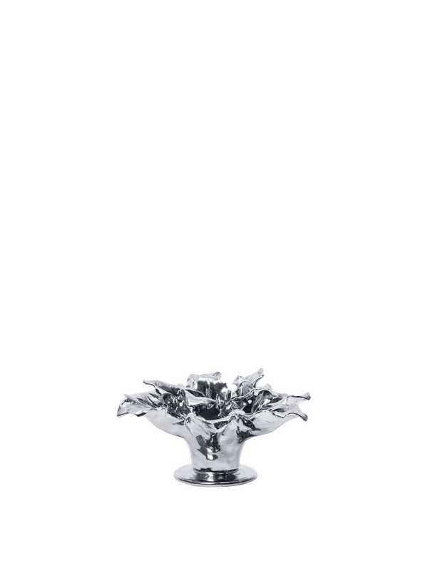 Portavelas Holly Leaf · Ferm Living · Silver