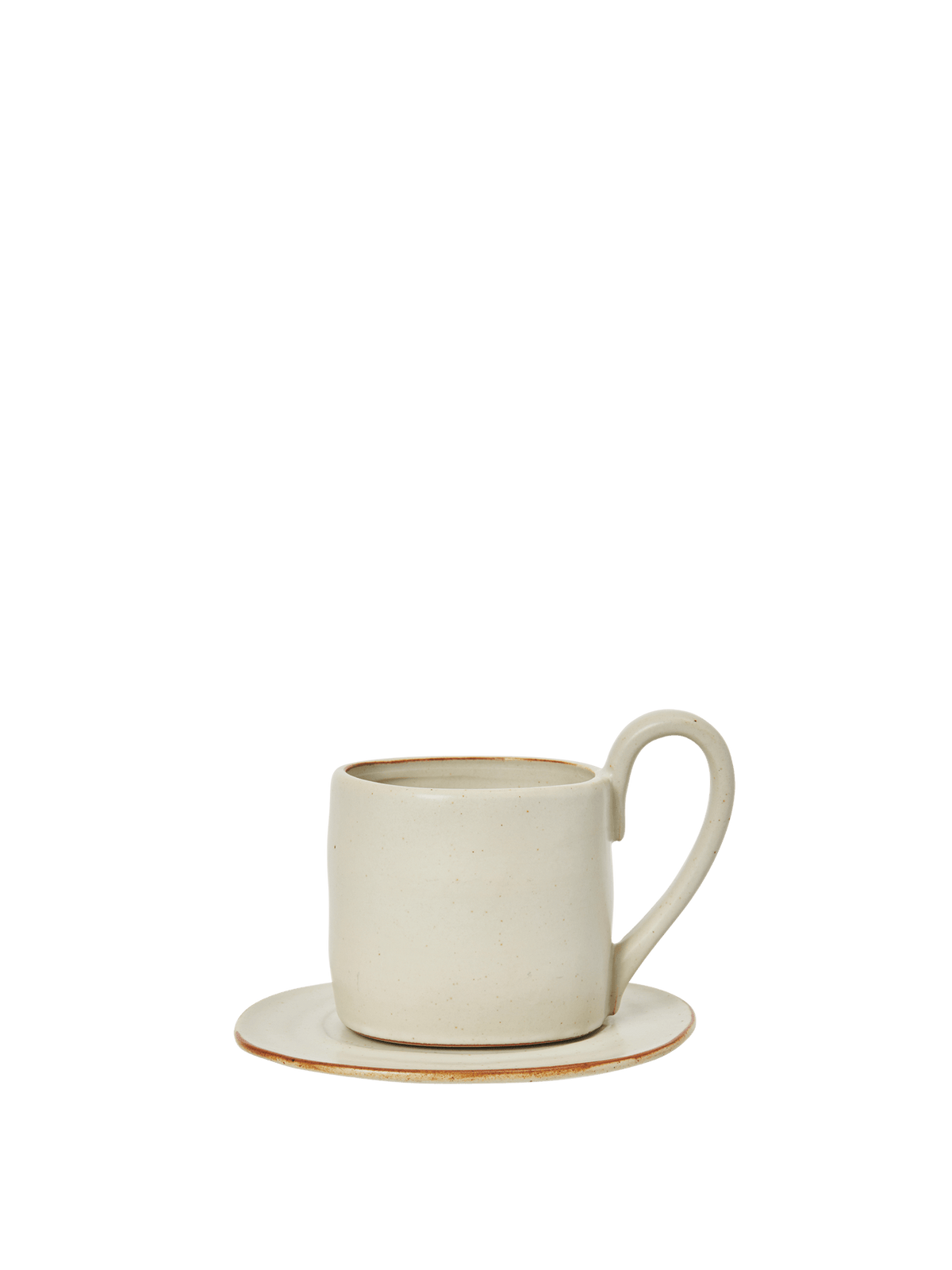 Taza con platillo Flow de Ferm Living
