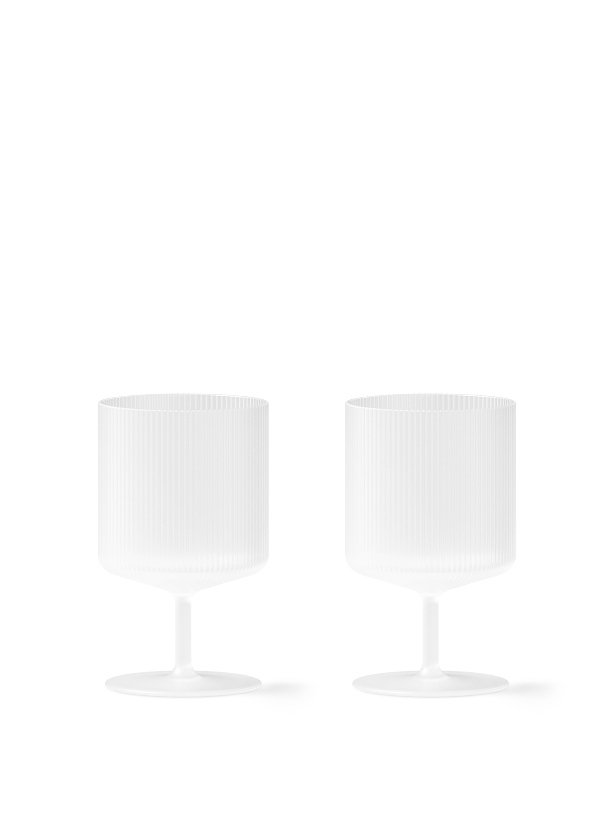Calici da vino Ripple set da 2 · Ferm Living Frosted