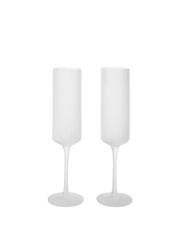 Copas de champán Ripple de Ferm Living