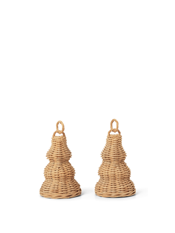Bolas campana trenzadas Braided · Ferm Living · Set of 2