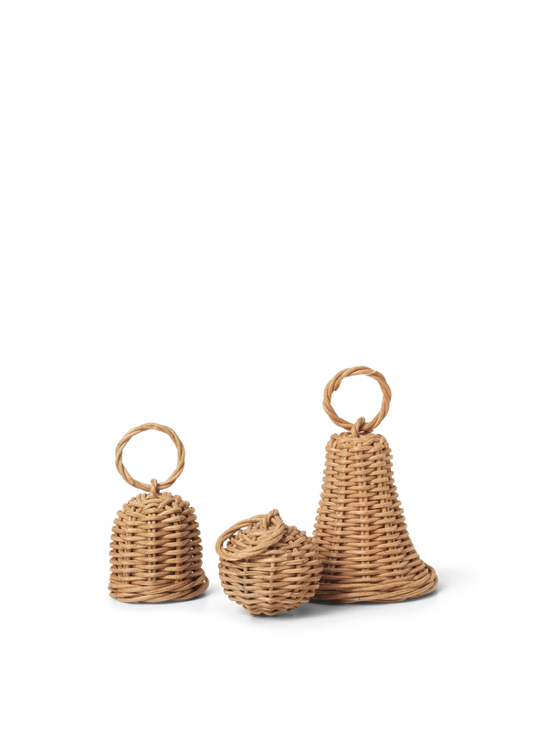 Bolas campana trenzadas Braided · Ferm Living · Set of 3