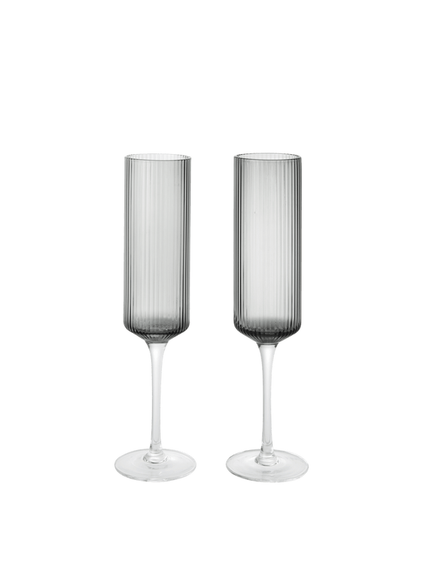 Copas de champán Ripple de Ferm Living