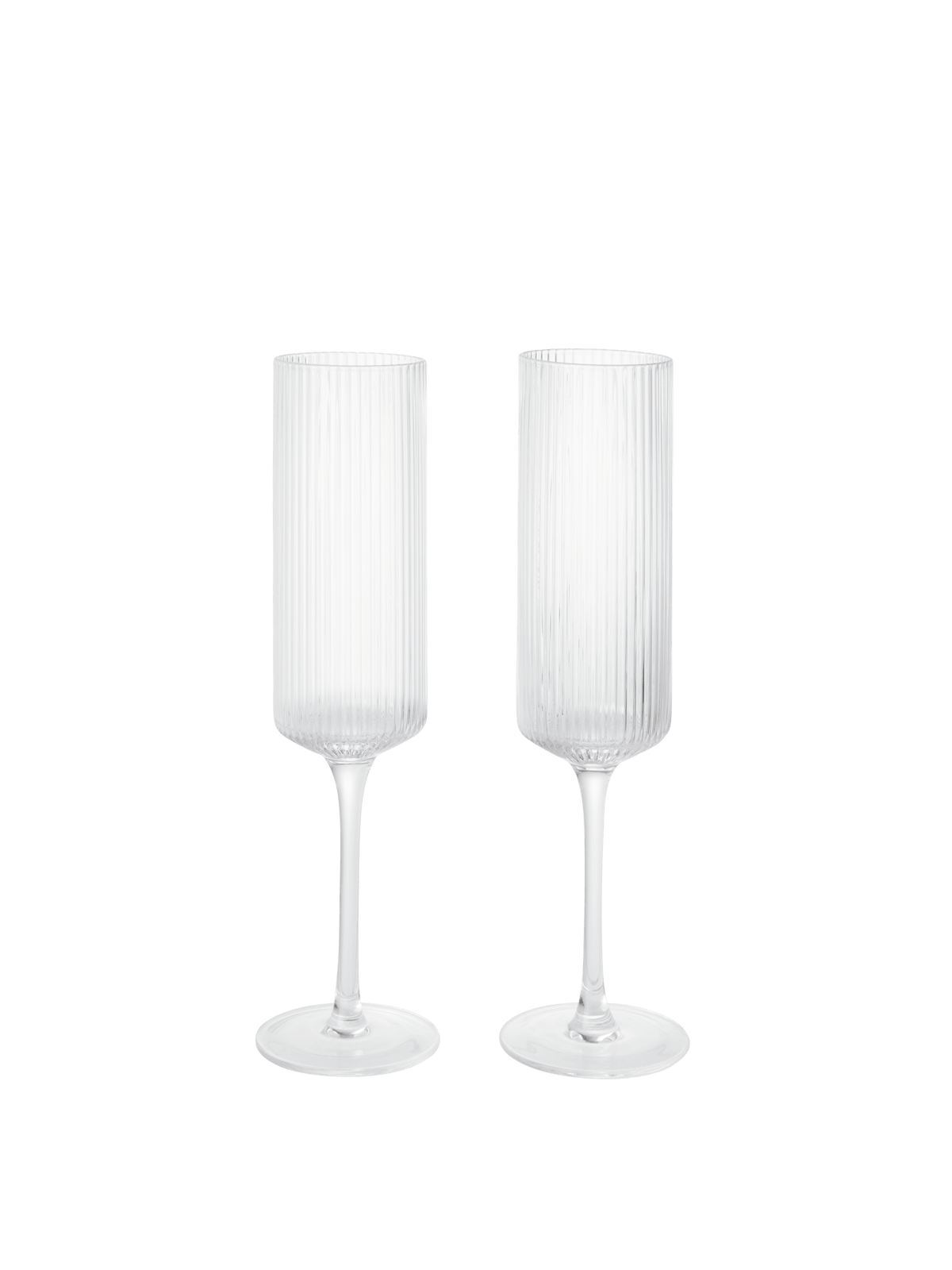 Copas de champán Ripple de Ferm Living