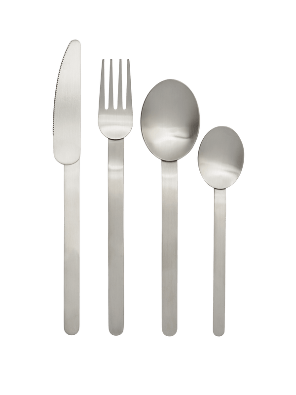Couverts Stelo lot de 4 acier brossé · Ferm Living