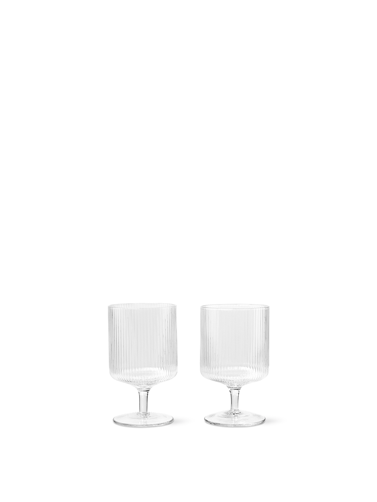 Calici da vino Ripple set da 2 · Ferm Living Clear