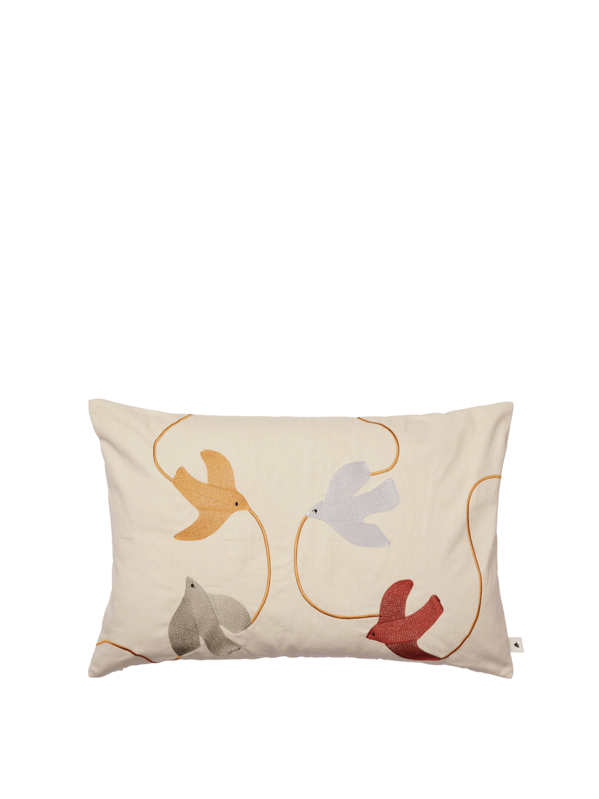 Funda de cojín bordada Swif Bird de Ferm Living