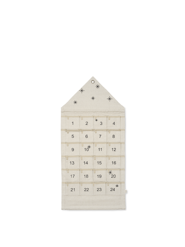 Calendario de Navidad Star · Ferm Living · Sand/Black