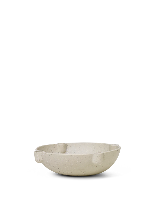 Portavelas Bowl · Ferm Living · Large · Ceramic · Sand