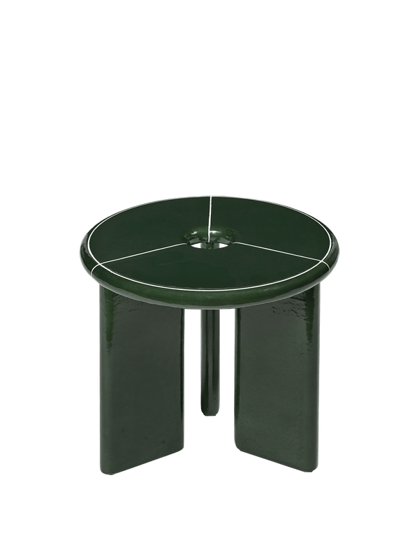 Mesa auxiliar Deya verde oscuro · Ferm Living