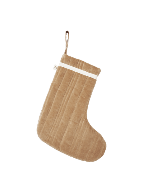 Calcetín de Navidad acolchado Vari · Ferm Living · Velvet · Tan