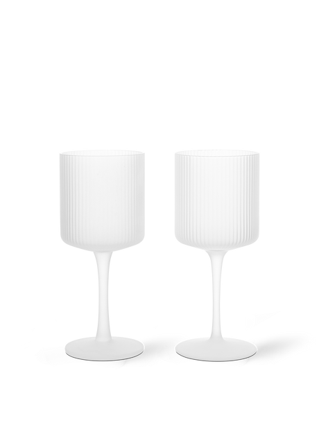 Copas de vino blanco Ripple de Ferm Living