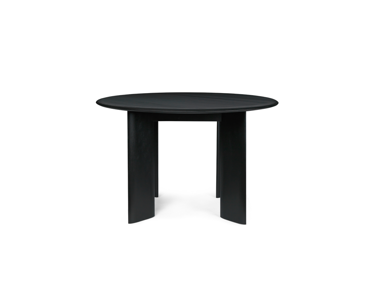 Tavolo da pranzo rotondo Bevel Ø117 · Ferm Living Black Oiled Beech