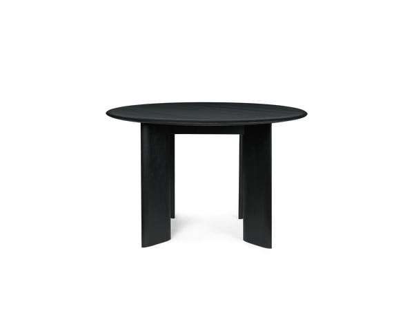 Round dining table Bevel Ø117 · Ferm Living Black Oiled Beech