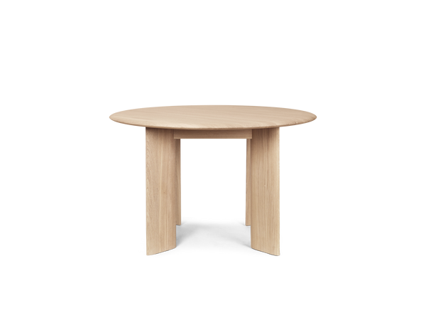 Tavolo da pranzo rotondo Bevel Ø117 · Ferm Living White Oiled Oak