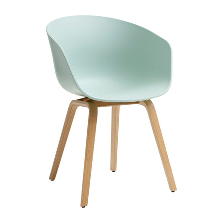 Silla About A Chair AAC 22 · HAY · dusty mint 2.0 / Varnished Oak