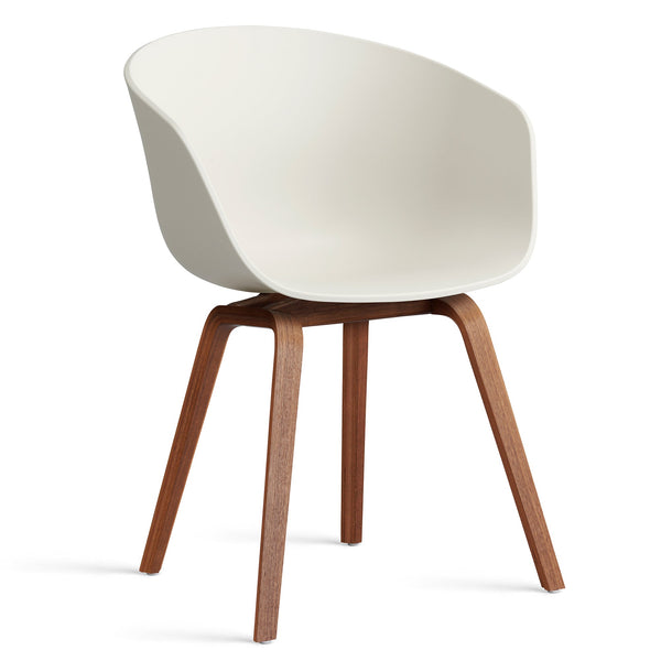 Silla About A Chair AAC 22 · HAY · melange cream 2.0 / Varnished Walnut