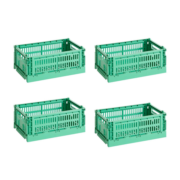 Set de cestas Colour Crate S Recycled · HAY · Dark Mint / Set of 4