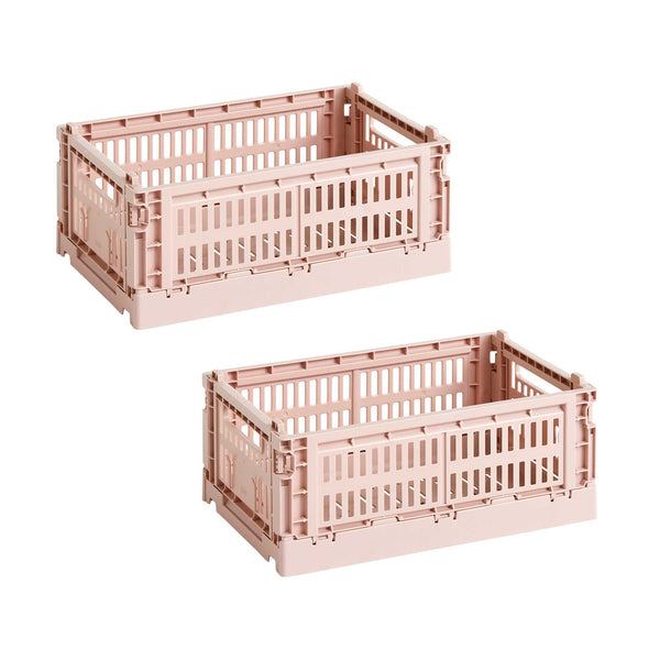 Set de cestas Colour Crate S Recycled · HAY · Blush / Set of 2
