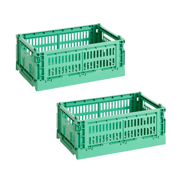 Set de cestas Colour Crate S Recycled · HAY · Dark Mint / Set of 2