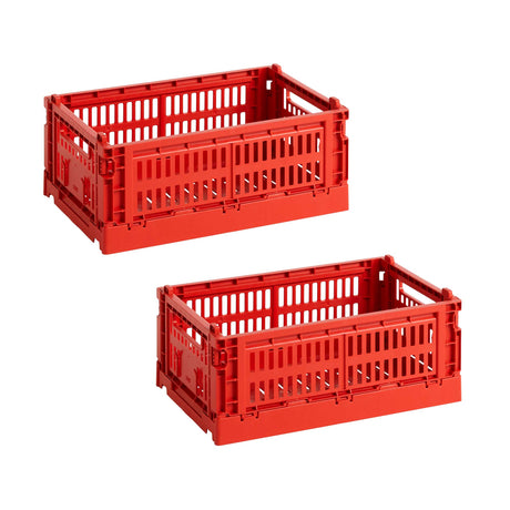 Set de cestas Colour Crate S Recycled · HAY · Red / Set of 2