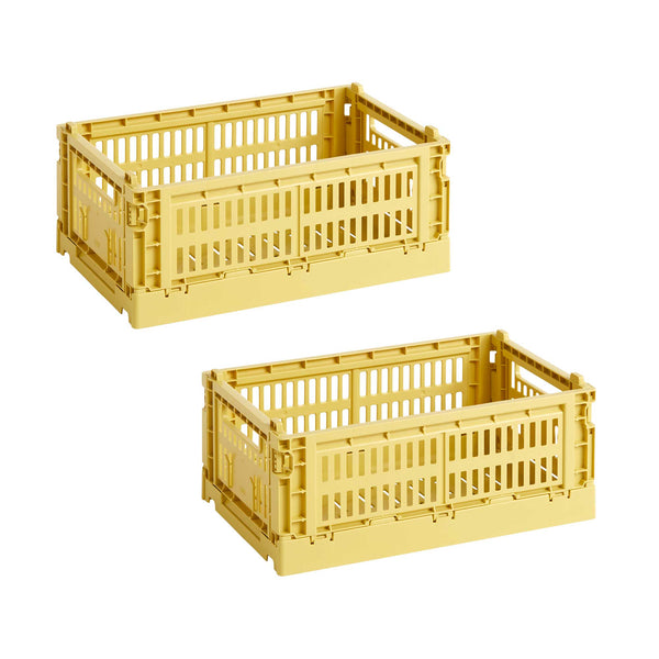 Set de cestas Colour Crate S Recycled · HAY · Dusty Yellow / Set of 2