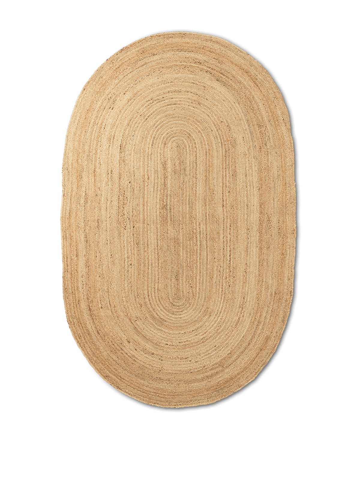 Alfombra ovalada de yute Eternal de Ferm Living