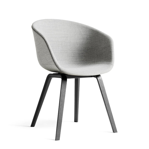 Silla About A Chair AAC 23 · HAY · Kvadrat Remi x 3 (123) / Black-Stained Oak