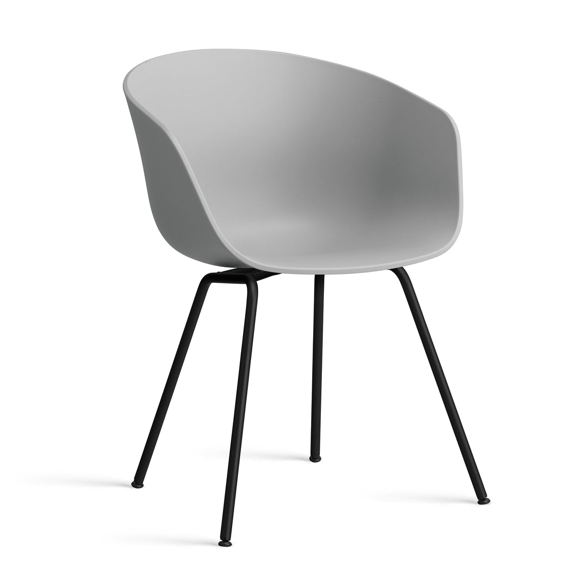 Silla About A Chair AAC 26 · HAY · concrete grey 2.0 / Powder-Coated Black