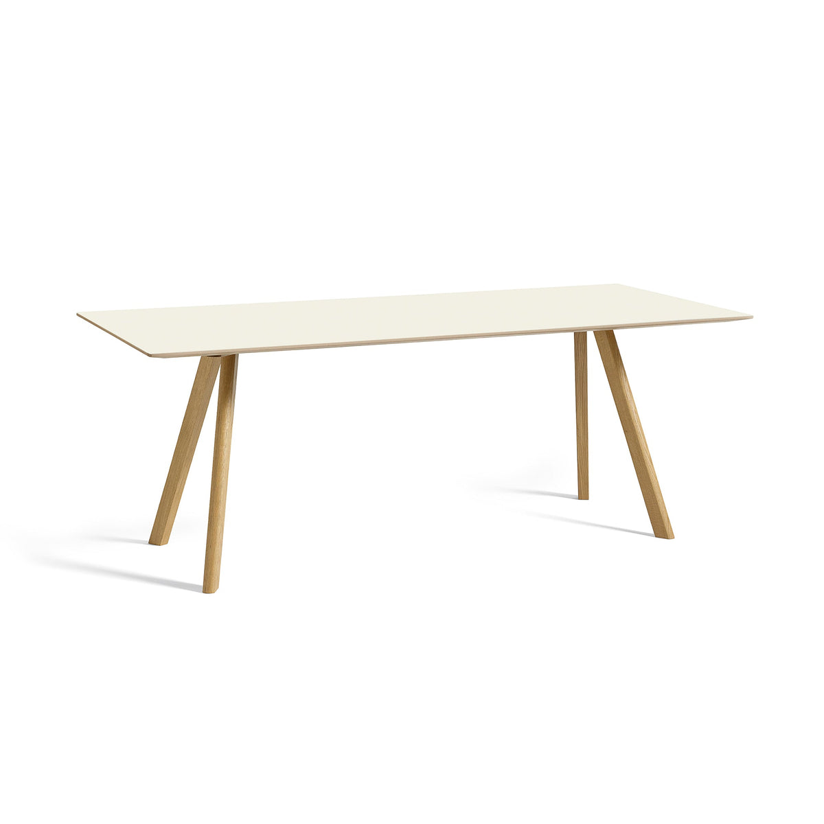 Mesa de comedor Copenhague CPH30 · HAY · Off White / 200 x 90 cm / Varnished Oak