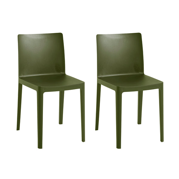 Silla Élémentaire · HAY · Olive / Set of 2