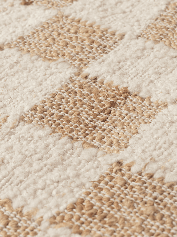 Alfombra pasillo de lana y yute Check de Ferm Living