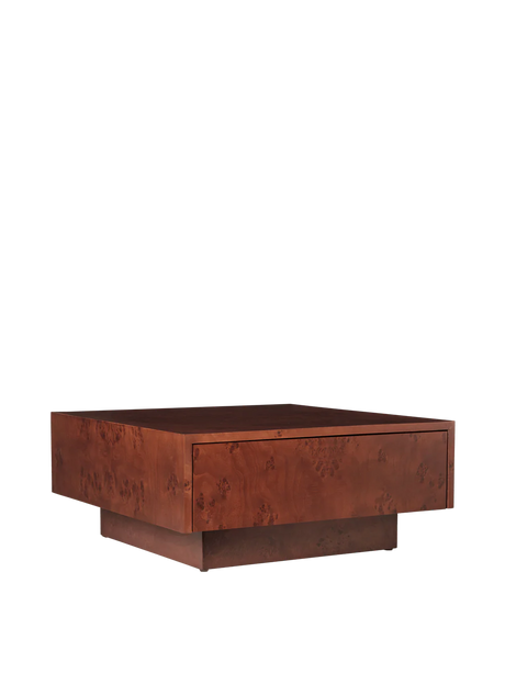Burl Storage Coffee Table
