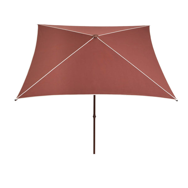 Sombrilla Terrazza · HAY · Off-White And Burgundy / W240 x L240 x H170–250 cm