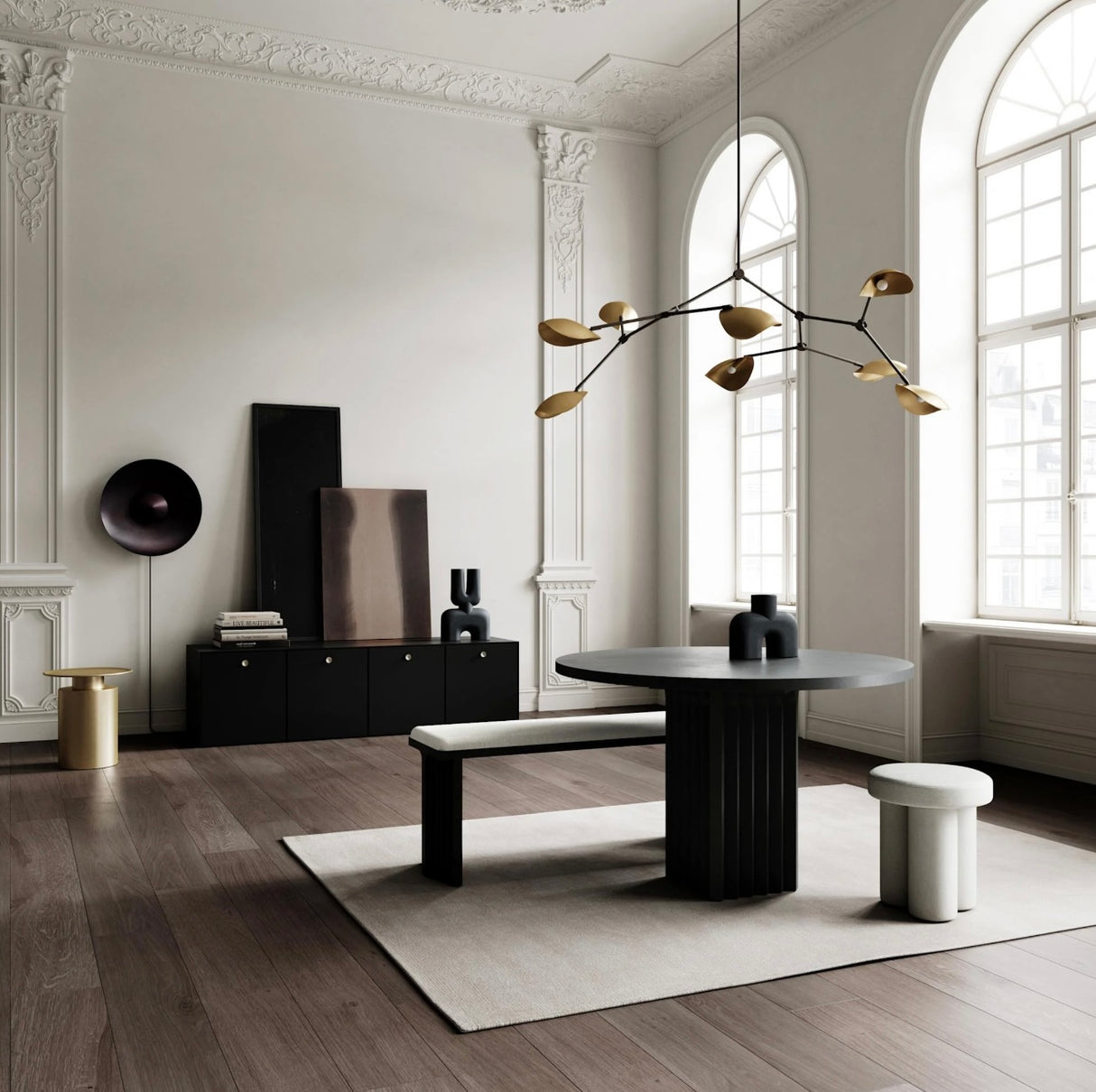 Stingray Chandelier - Brass (5m)