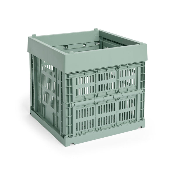 Cesta Colour Crate Cube · HAY · Sage Green
